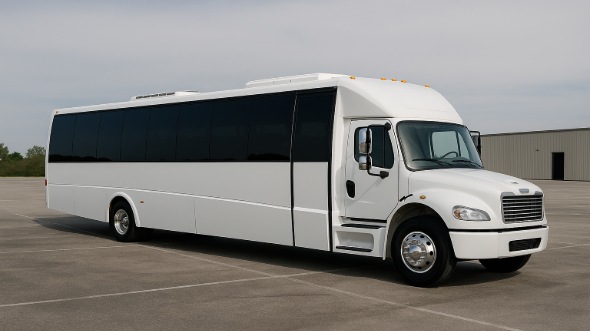 Exterior of Charter Bus Company Cutler Bay's 15 Passenger Minibus in Cutler Bay