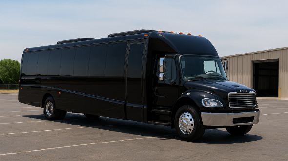 Exterior of Charter Bus Company Cutler Bay's 18 Passenger Minibus in Cutler Bay