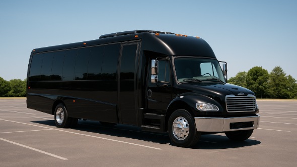 Exterior of Charter Bus Company Cutler Bay's 30 Passenger Minibus in Cutler Bay