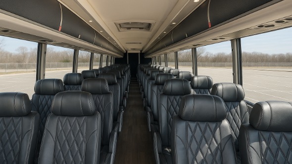cutler bay 54 passenger charter bus inside