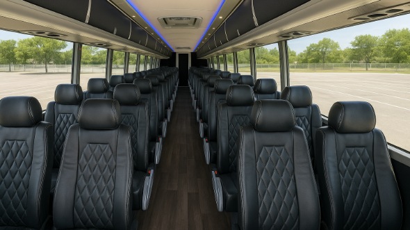 cutler bay 54 passenger charter bus interior