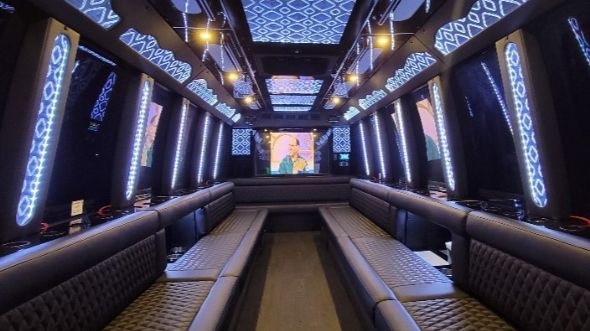cutler bay party bus rental inside